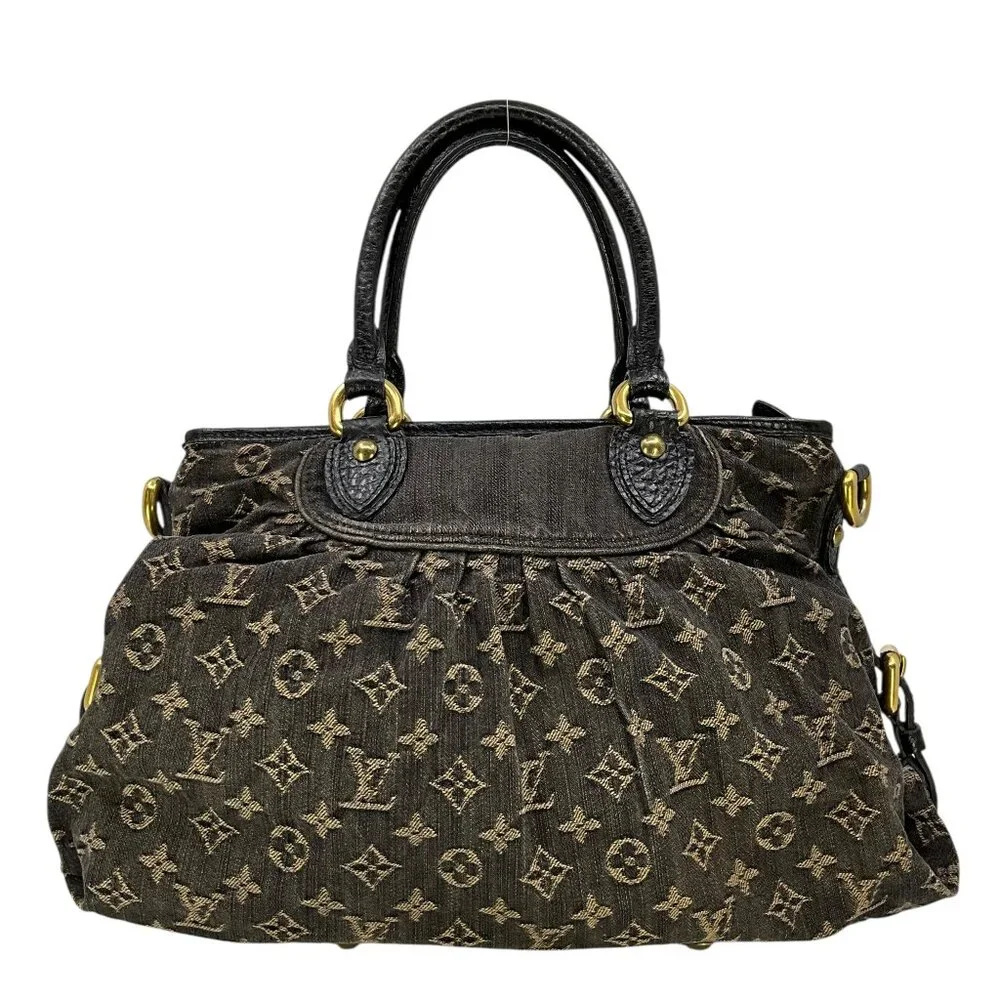 LOUIS VUITTON Monogram Denim Baggy PM Blue - Picture 5 of 11